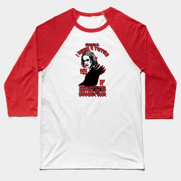 The Crow Baseball T-Shirt by sagitarius